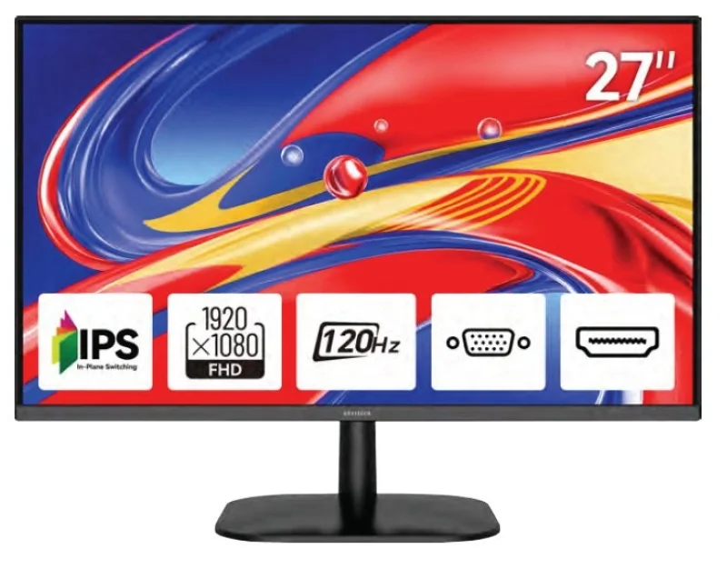 Монитори 27” FHD 120Hz IPS офис монитор AIWA MF2757-B Черен