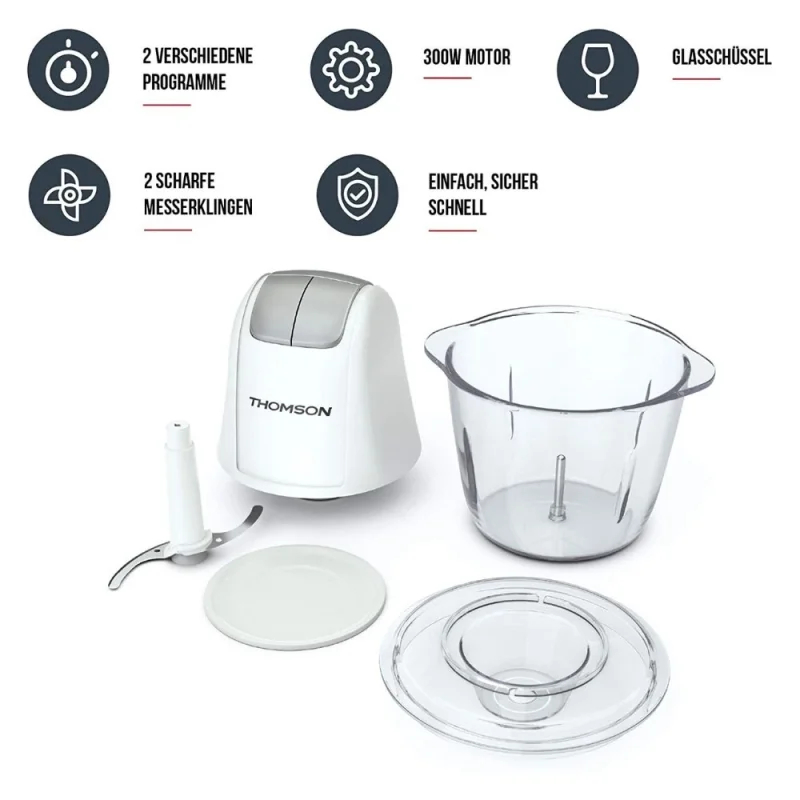 Кухненски роботи Мини чопър Thomson THMG936 Бял