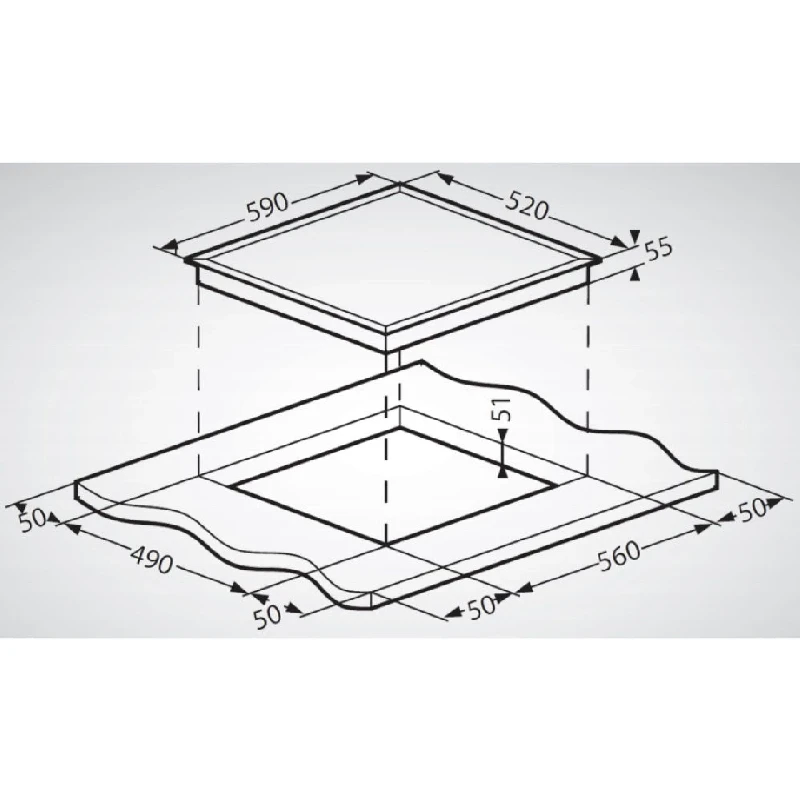 Индукционни Индукционен плот за вграждане Schneider SCTI6031N5/1