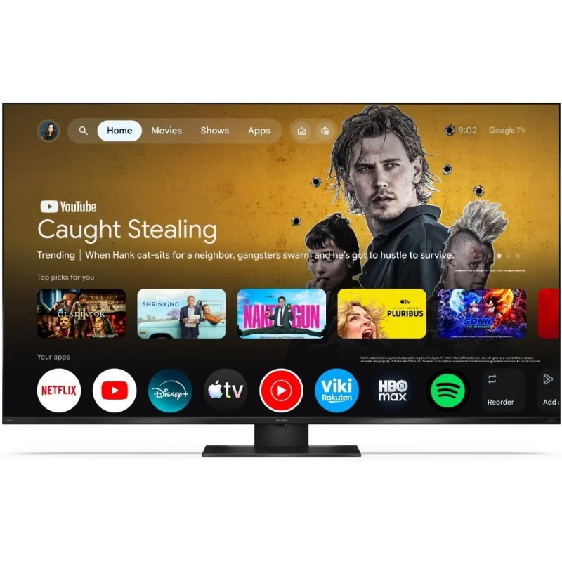 Телевизори 65” 4K Ultra HD 144Hz QLED MiniLED Google телевизор Sharp LC-65JT8265E