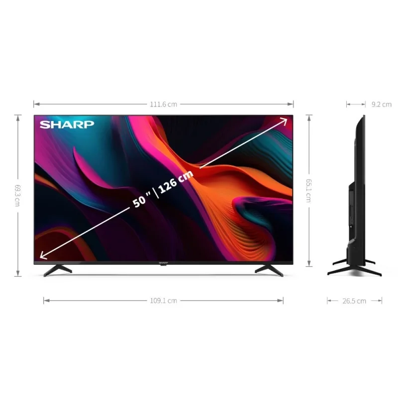 Телевизори 50” 4K Ultra HD LED Google телевизор Sharp LC-50GL4260E