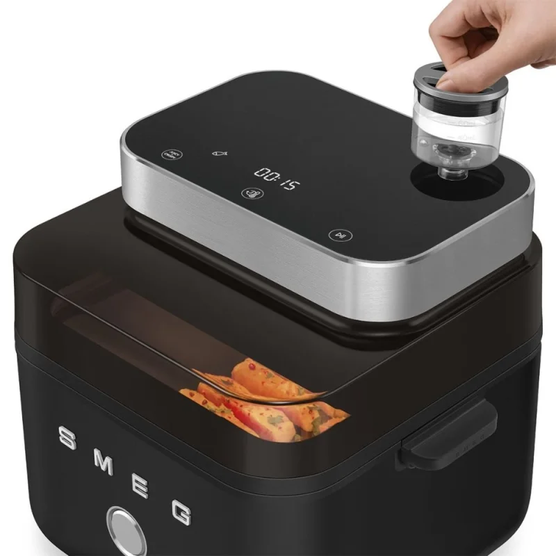 Уреди за здравословно готвене Фритюрник Air Fryer Smeg AFC01BLMAU Черен мат