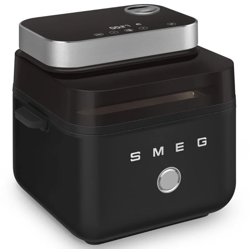 Уреди за здравословно готвене Фритюрник Air Fryer Smeg AFC01BLMAU Черен мат