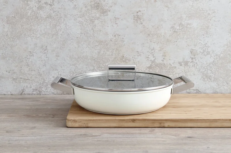 Тенджери и тигани Касерола Smeg CKFD2811CRM Крем