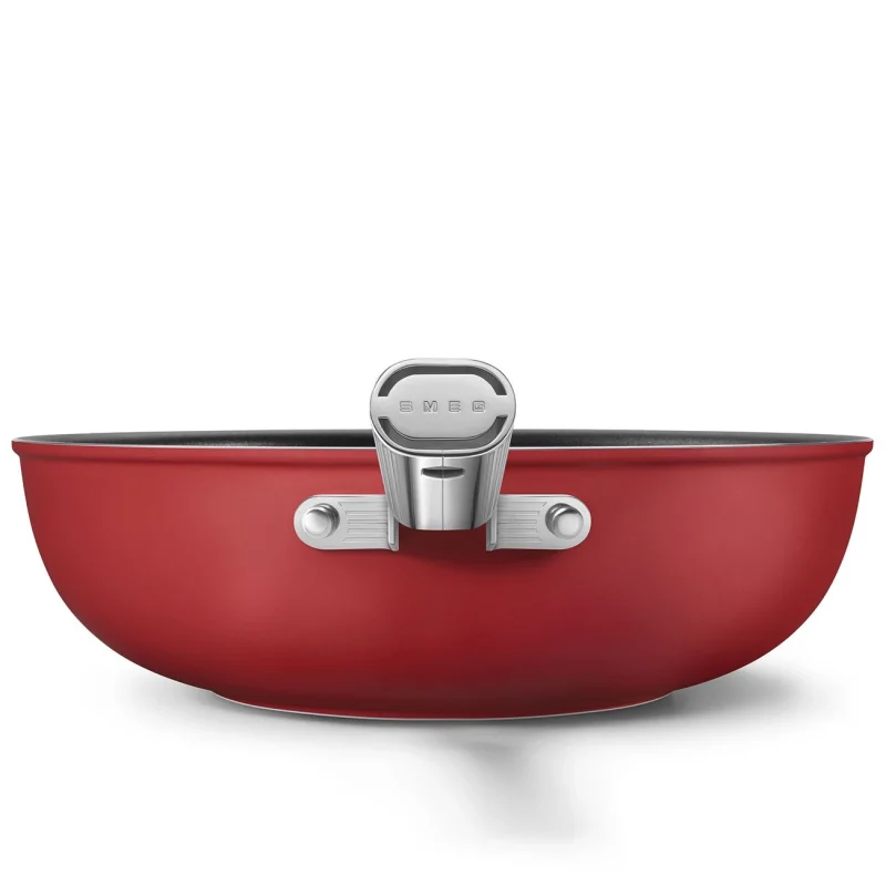 Тенджери и тигани Уок тиган Smeg CKFW3001RDM Червен