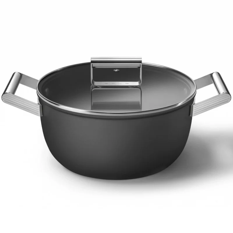 Тенджери и тигани Тенджера Smeg CSF2412BLM Черна