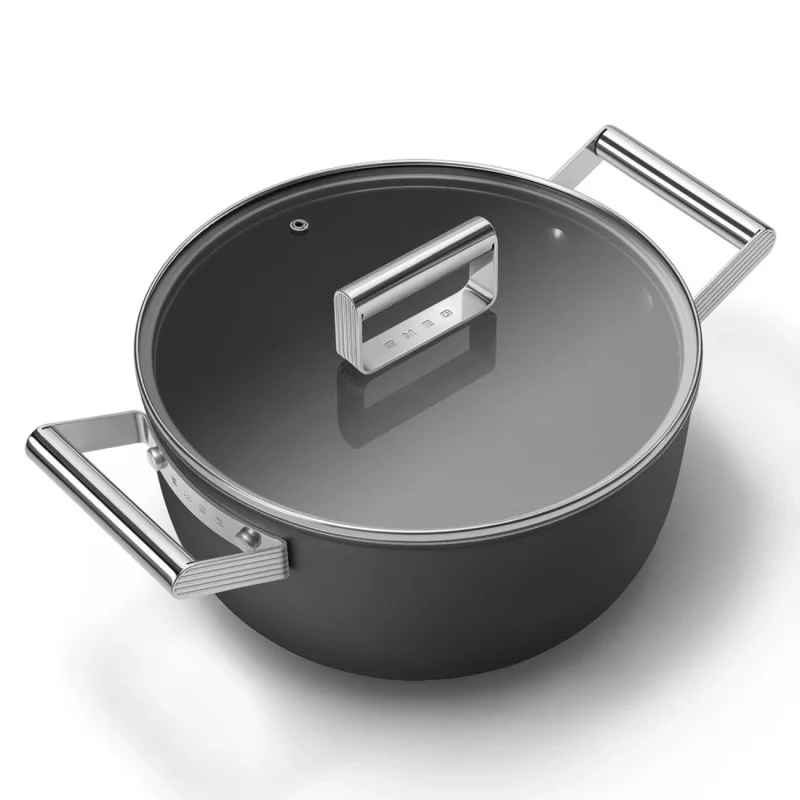Тенджери и тигани Тенджера Smeg CSF2412BLM Черна