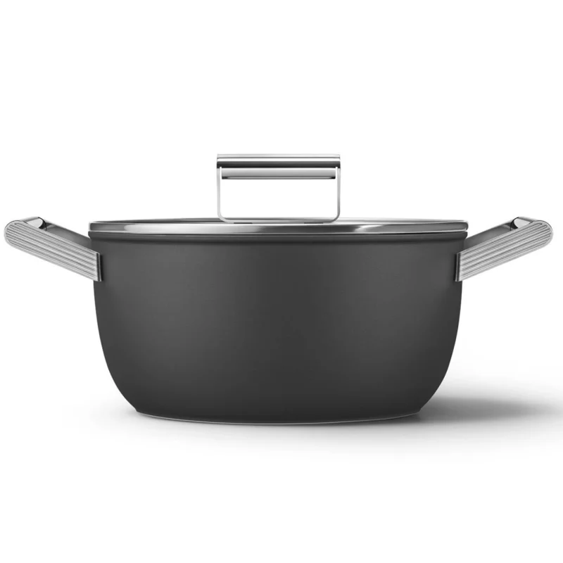 Тенджери и тигани Тенджера Smeg CSF2412BLM Черна