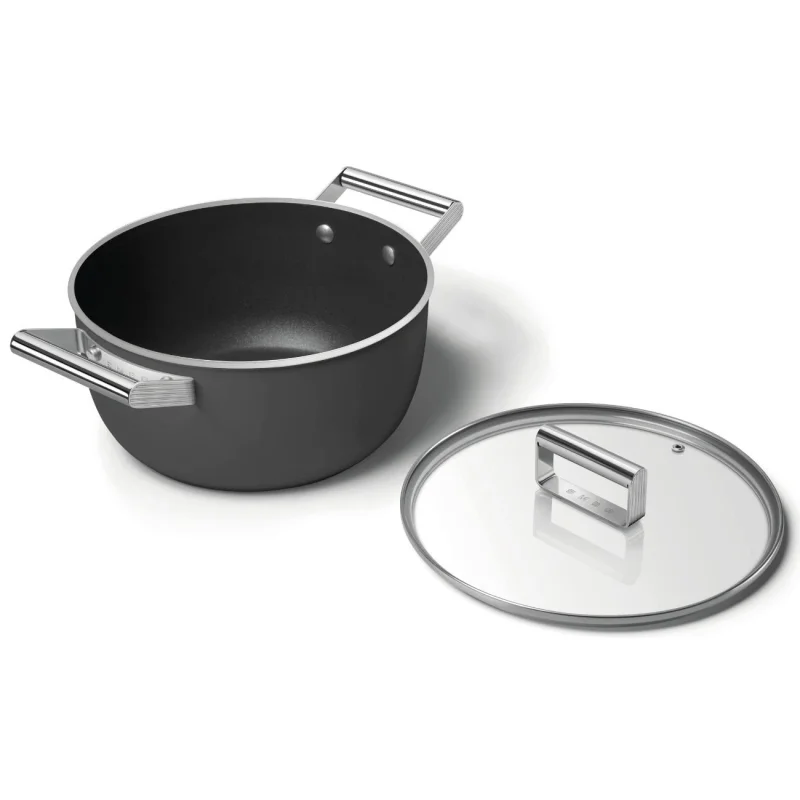 Тенджери и тигани Тенджера Smeg CSF2412BLM Черна