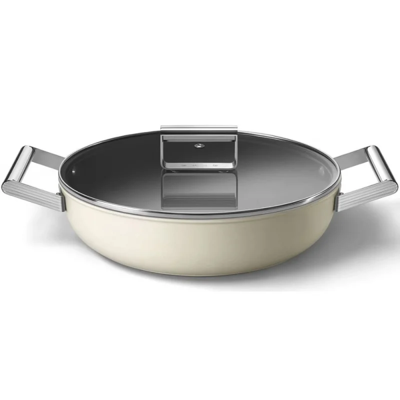 Тенджери и тигани Касерола Smeg DPF2812CRM Крем
