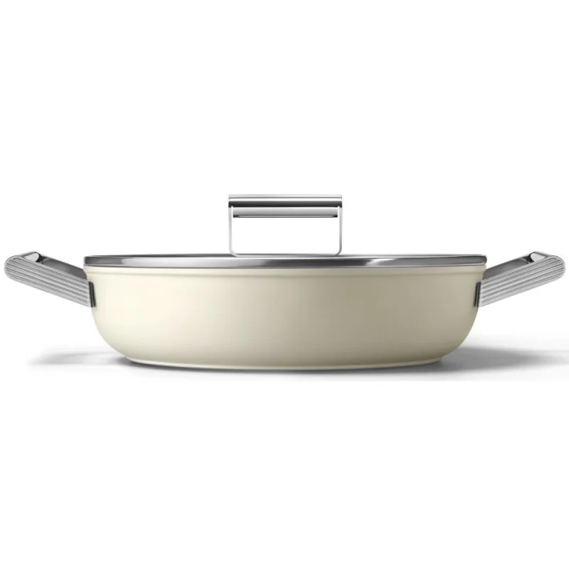 Тенджери и тигани Касерола Smeg DPF2812CRM Крем