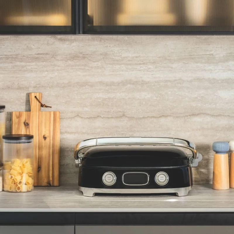 Тостери Многофункционална скара Smeg MGF01BLEU Черна