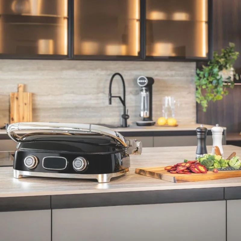 Тостери Многофункционална скара Smeg MGF01BLEU Черна