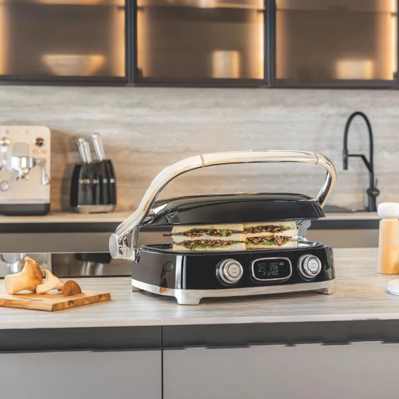 Тостери Многофункционална скара Smeg MGF01BLEU Черна