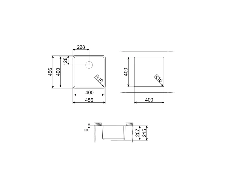 Мивки и смесители Мивка Smeg VZP45N